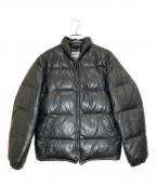 Schottショット）の古着「レザーダウンジャケット」｜ブラック