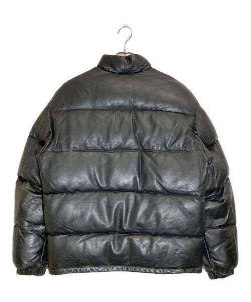 Schott（ショット）Schott (ショット) レザーダウンジャケット ブラック サイズ:38の古着・服飾アイテム