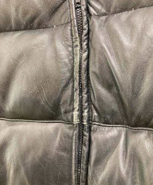 Schott（ショット）Schott (ショット) レザーダウンジャケット ブラック サイズ:38の古着・服飾アイテム