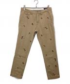 POLO RALPH LAURENポロ・ラルフローレン）の古着「鴨柄刺繍パンツ」｜ベージュ