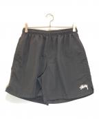 stussyステューシー）の古着「ハーフパンツ」｜ブラック