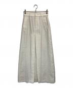 Adam et Ropeアダム エ ロペ）の古着「ハイウエストベンツタックスカート」｜アイボリー