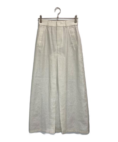 Adam et Rope（アダム エ ロペ）Adam et Rope (アダム エ ロペ) ハイウエストベンツタックスカート アイボリー サイズ:38の古着・服飾アイテム