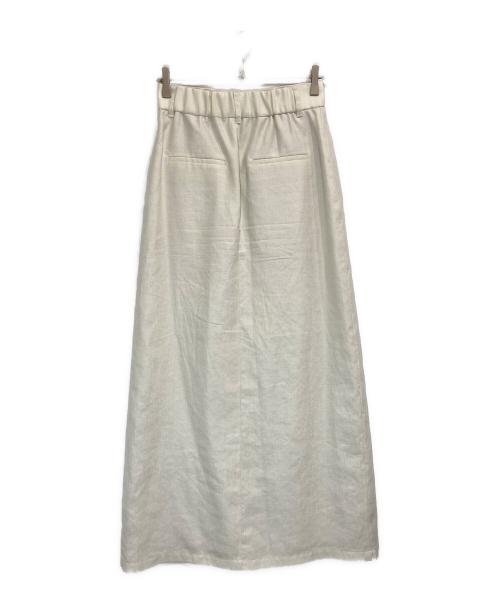 Adam et Rope（アダム エ ロペ）Adam et Rope (アダム エ ロペ) ハイウエストベンツタックスカート アイボリー サイズ:38の古着・服飾アイテム