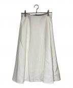 NOLLEY'Sノーリーズ）の古着「ウォッシャブルエアボールフレアスカート」｜ホワイト