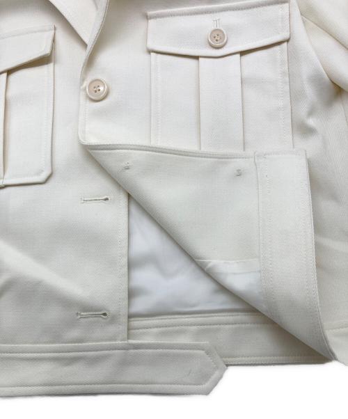 theory（セオリー）theory (セオリー) Textured GAB BXY Military JKT ホワイト サイズ:2の古着・服飾アイテム