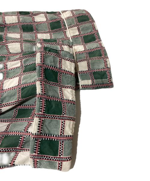 KUON（クオン）KUON (クオン) チェックパンツ グリーン サイズ:SMALLの古着・服飾アイテム