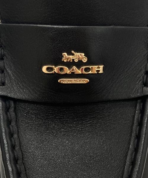 COACH（コーチ）COACH (コーチ) ルーシー ローファー ブラック サイズ:24の古着・服飾アイテム