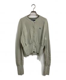 FRED PERRY×RAY BEAMS（フレッドペリー×レイ ビームス）の古着「別注ショートニットカーディガン」｜グリーン