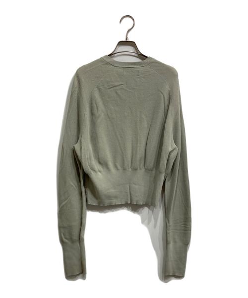 FRED PERRY（フレッドペリー）FRED PERRY (フレッドペリー) RAY BEAMS (レイ ビームス) 別注ショートニットカーディガン グリーン サイズ:36の古着・服飾アイテム