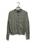 POLO RALPH LAURENポロ・ラルフローレン）の古着「ピマコットンクルーネックカーディガン」｜グレー