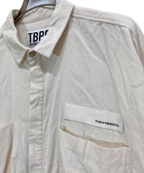 TIGHTBOOTH PRODUCTION（タイトブースプロダクション）TIGHTBOOTH PRODUCTION (タイトブースプロダクション) CORD BIG SHIRT アイボリー サイズ:Mの古着・服飾アイテム