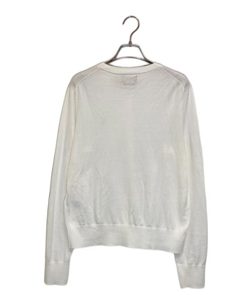 POLO RALPH LAUREN（ポロ・ラルフローレン）POLO RALPH LAUREN (ポロ・ラルフローレン) ピマコットンカーディガン ホワイト サイズ:Mの古着・服飾アイテム