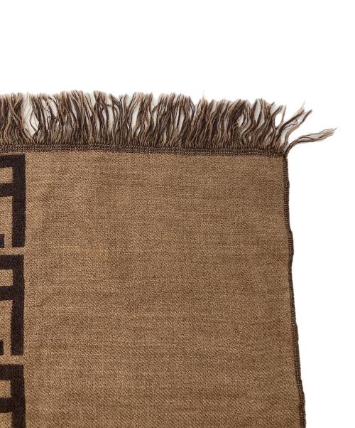 FENDI（フェンディ）FENDI (フェンディ) ズッカ柄ストール ブラウンの古着・服飾アイテム