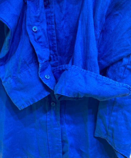 LAUREN RALPH LAUREN（ローレンラルフローレン）LAUREN RALPH LAUREN (ローレンラルフローレン) 長袖リネンシャツ ブルー サイズ:Lの古着・服飾アイテム
