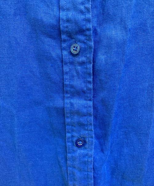 LAUREN RALPH LAUREN（ローレンラルフローレン）LAUREN RALPH LAUREN (ローレンラルフローレン) 長袖リネンシャツ ブルー サイズ:Lの古着・服飾アイテム