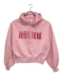 MAISON SPECIAL（メゾンスペシャル）の古着「BLOOM Embroidery Logo Hoodie」｜ピンク