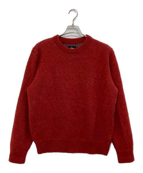 stussy（ステューシー）stussy (ステューシー) 8 Ball Heavy Brushed Mohair レッド サイズ:Lの古着・服飾アイテム