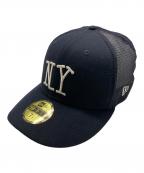 stussy×New Eraステューシー×ニューエラ）の古着「メッシュキャップ」｜ネイビー