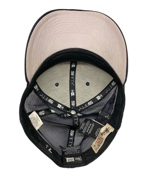 stussy（ステューシー）stussy (ステューシー) New Era (ニューエラ) メッシュキャップ ネイビー サイズ:7　1/2の古着・服飾アイテム