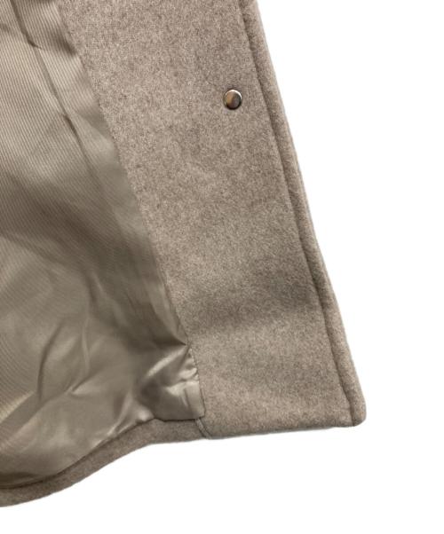 JOURNAL STANDARD（ジャーナルスタンダード）JOURNAL STANDARD (ジャーナルスタンダード) スーパー140ビーバーノーカラーショートコート ベージュ サイズ:38の古着・服飾アイテム