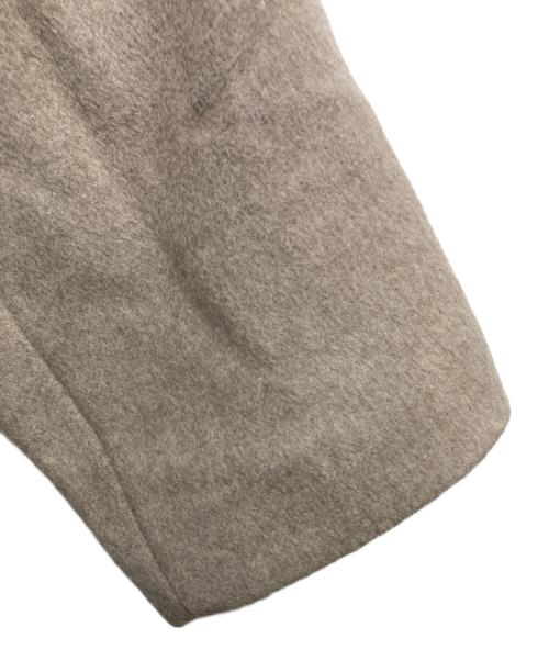 JOURNAL STANDARD（ジャーナルスタンダード）JOURNAL STANDARD (ジャーナルスタンダード) スーパー140ビーバーノーカラーショートコート ベージュ サイズ:38の古着・服飾アイテム