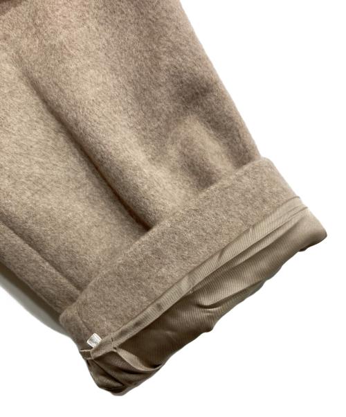 JOURNAL STANDARD（ジャーナルスタンダード）JOURNAL STANDARD (ジャーナルスタンダード) スーパー140ビーバーノーカラーショートコート ベージュ サイズ:38の古着・服飾アイテム