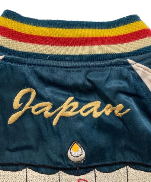 HOUSTON（ヒューストン）HOUSTON (ヒューストン) スカジャン ネイビー×レッド サイズ:Ⅿの古着・服飾アイテム