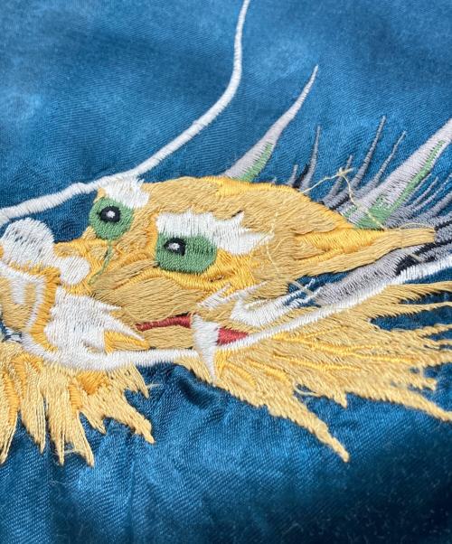 HOUSTON（ヒューストン）HOUSTON (ヒューストン) スカジャン ネイビー×レッド サイズ:Ⅿの古着・服飾アイテム