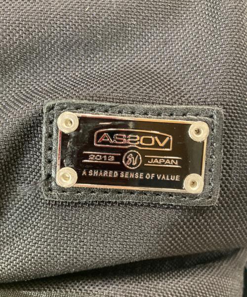 AS2OV（アッソブ）AS2OV (アッソブ) EXCLUSIVE BALLISTIC NYLON 2POCKET BACKPACK ブラックの古着・服飾アイテム