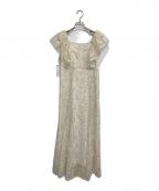 DazzliNダズリン）の古着「チュール刺繍マーメイドドレス」｜ベージュ