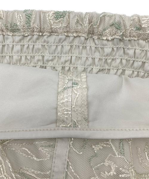 DazzliN（ダズリン）DazzliN (ダズリン) チュール刺繍マーメイドドレス ベージュ サイズ:Mの古着・服飾アイテム