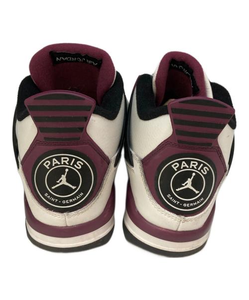 NIKE（ナイキ）NIKE (ナイキ) Paris Saint-Germain (パリサンジェルマン) Air Jordan 4 Retro/CZ5624-100 ホワイト×パープル サイズ:28cmの古着・服飾アイテム
