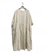 journal standard luxeジャーナルスタンダード ラックス）の古着「40リネン 2WAYギャザーワンピース」｜ベージュ