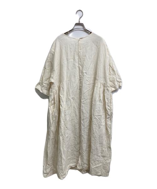 journal standard luxe（ジャーナルスタンダード ラックス）JOURNAL STANDARD LUXE (ジャーナルスタンダード リュクス) 40リネン 2WAYギャザーワンピース ベージュ サイズ:下記参照の古着・服飾アイテム