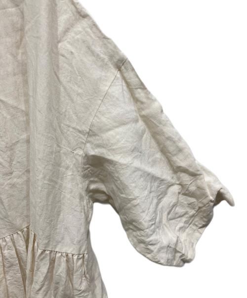 journal standard luxe（ジャーナルスタンダード ラックス）JOURNAL STANDARD LUXE (ジャーナルスタンダード リュクス) 40リネン 2WAYギャザーワンピース ベージュ サイズ:下記参照の古着・服飾アイテム