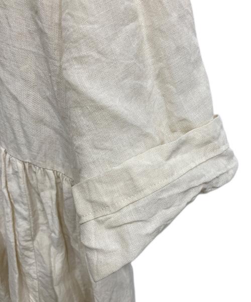 journal standard luxe（ジャーナルスタンダード ラックス）JOURNAL STANDARD LUXE (ジャーナルスタンダード リュクス) 40リネン 2WAYギャザーワンピース ベージュ サイズ:下記参照の古着・服飾アイテム