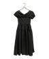 HER LIP TO (ハーリップトゥ) Twisted Ribbon Tiered Dress/1251305121 ブラック サイズ:Ｓ：14000円