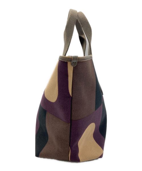 BALLY（バリー）BALLY (バリー) ハンドバッグ パープル×ブラウンの古着・服飾アイテム