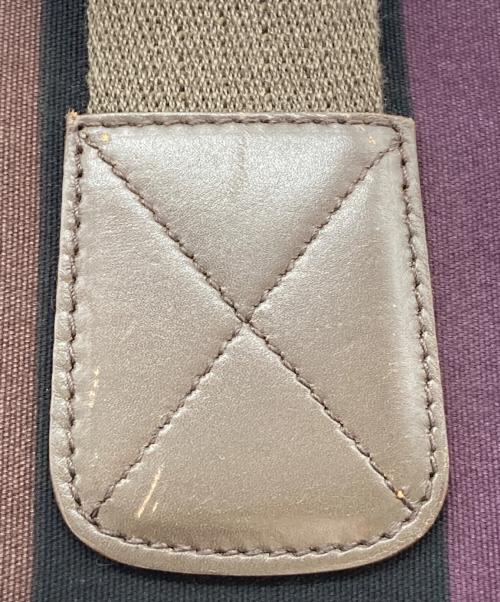 BALLY（バリー）BALLY (バリー) ハンドバッグ パープル×ブラウンの古着・服飾アイテム