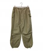 H BEAUTY&YOUTHエイチ ビューティー&ユース）の古着「OLMETEX FATIGUE EASY PANTS」｜オリーブ
