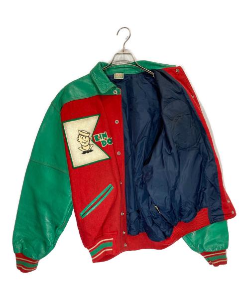 sailors（セイラーズ）SAILORS (セイラーズ) ヴィンテージスタジャン レッド×グリーン サイズ:下記参照の古着・服飾アイテム