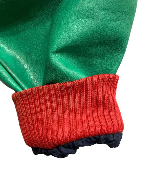 sailors（セイラーズ）SAILORS (セイラーズ) ヴィンテージスタジャン レッド×グリーン サイズ:下記参照の古着・服飾アイテム