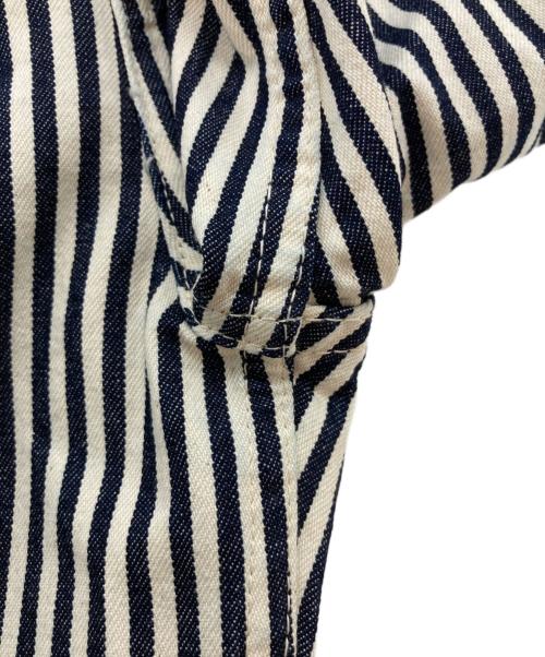 TCB jeans（ティーシービー ジーンズ）TCB jeans (ティーシービー ジーンズ) HANDYMAN PANTS HICKORY STRIPE ネイビー×ホワイト サイズ:SIZE 30の古着・服飾アイテム