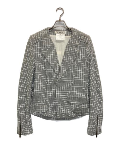 ANREALAGE（アンリアレイジ）ANREALAGE (アンリアレイジ) SHELLジャケット グレー サイズ:Lの古着・服飾アイテム