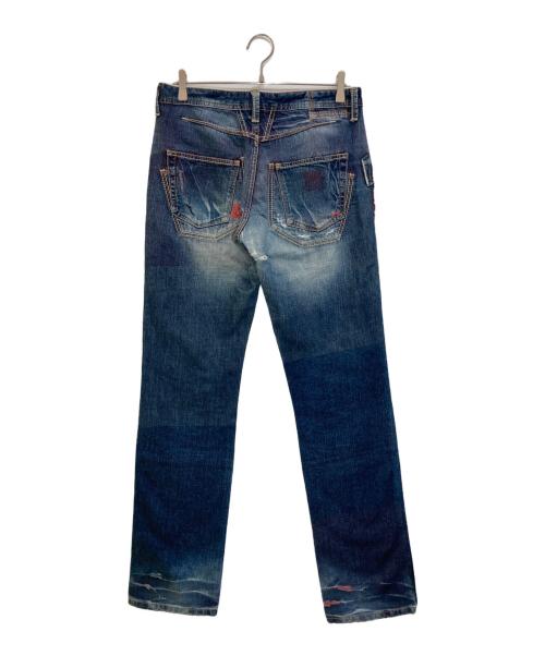 MARITHE+FRANCOIS GIRBAUD（マリテフランソワジルボー）MARITHE+FRANCOIS GIRBAUD (マリテフランソワジルボー) アーカイブデニムパンツ インディゴ サイズ:Mの古着・服飾アイテム