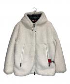 after labelアフターレーベル）の古着「ボアダウンジャケット」｜ホワイト