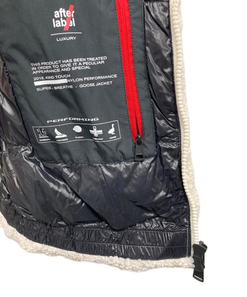 after label（アフターレーベル）AFTER LABEL (アフターレーベル) ボアダウンジャケット ホワイト サイズ:Lの古着・服飾アイテム