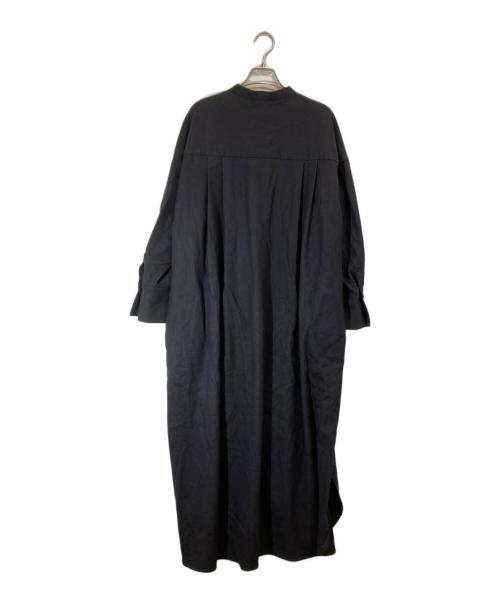 SACRA（サクラ）SACRA (サクラ) ウールロングシャツワンピース ネイビー サイズ:SIZE 38の古着・服飾アイテム