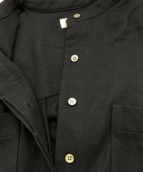 SACRA（サクラ）SACRA (サクラ) ウールロングシャツワンピース ネイビー サイズ:SIZE 38の古着・服飾アイテム